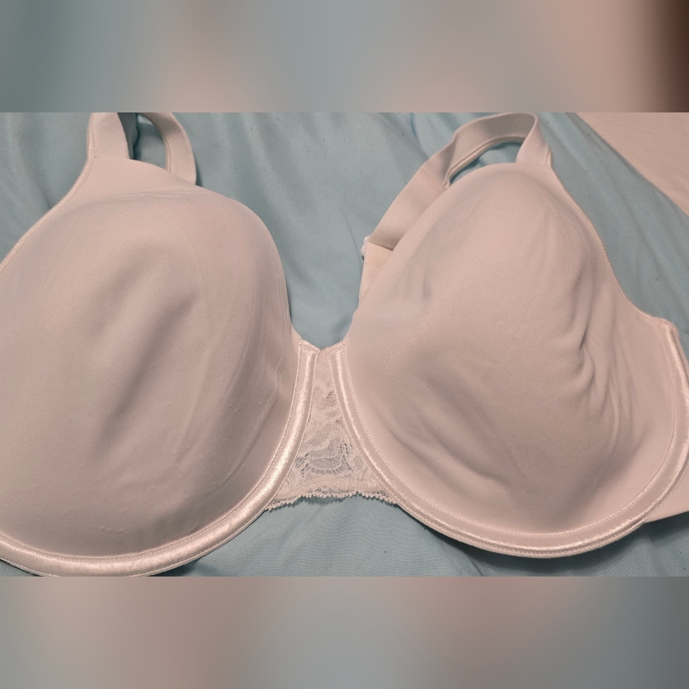 Playtex Secrets Women's Size 42DD White Underwire No Slip No-Ride-Up Bra #4732